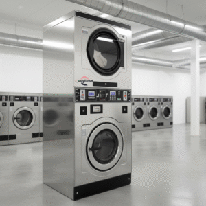 Lave-linge / Sèche-linge- Double Empilable à Monnayeur – Série SHG